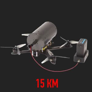 Станція керування з оптоволокном FPV Дронів 15 км