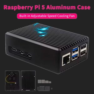 Корпус для Raspberry Pi 5 з Алюмінієвого Сплава