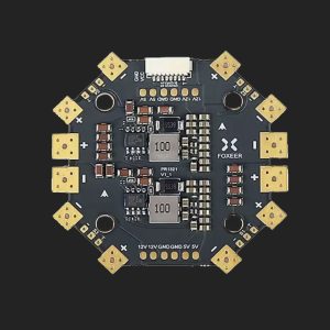 Контролер розведення живлення Foxeer PDB400 8S Dual Battery Pad 12 Hubs